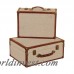 Cole Grey Wood Burlap 2 Piece Box Set CLRB2432